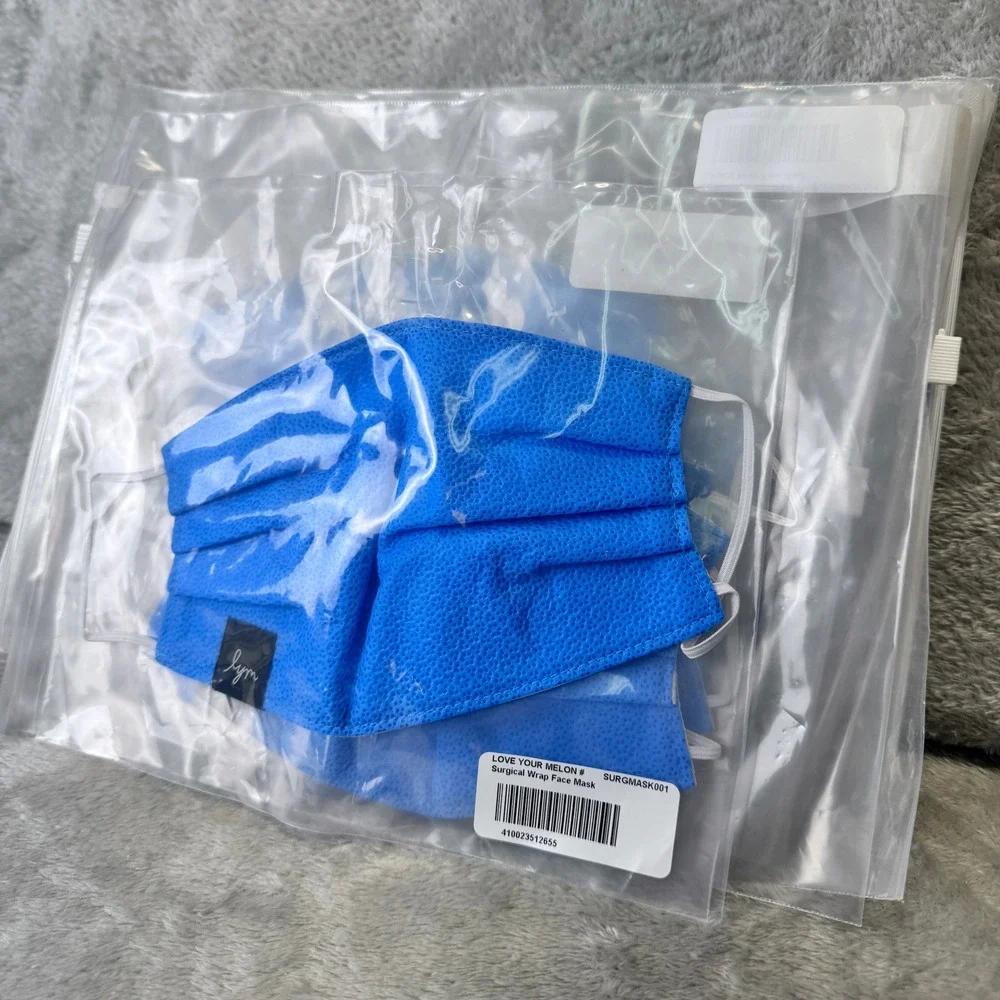 Love Your Melon Face Masks Lot of 7‎ Blue New Individually Packaged